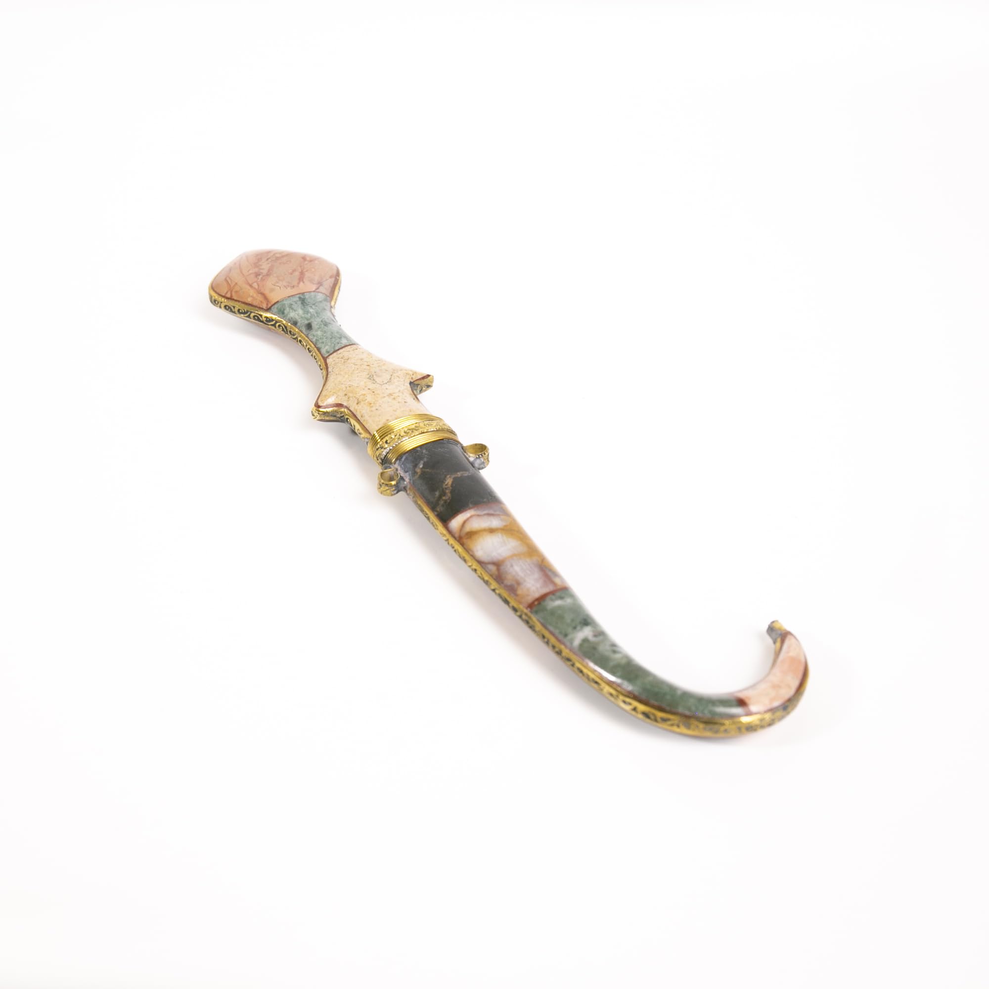 Authentic Handmade Moroccan Islamic Arabic Jambiya Dagger Knife - Traditional Koumya Gift for Collectors, Cultural Events & Home Decor