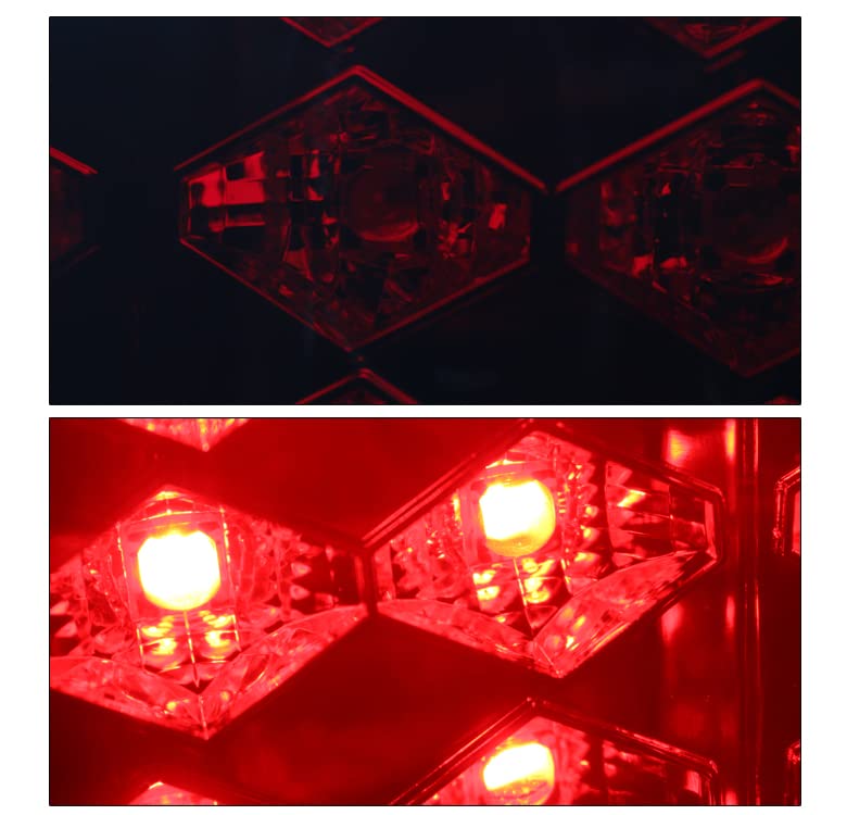 LED Tail Brake Lights Rear Lamp Red/Smoke Compatible with 1988-1998 Chevy/GMC C10 C/K 1500/2500/3500 - Durable Replacement for Pickup Trucks, Enhanced Nighttime Safety
