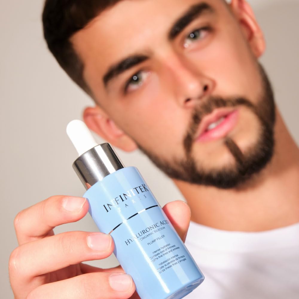 Organic Hyaluronic Acid Serum for Face - 1 Fl Oz Anti-Aging Moisturizer with Organic Silicon | Hydrating Facial Serum for Radiant Skin | Perfect for Daily Skincare Routine & Nighttime Hydration