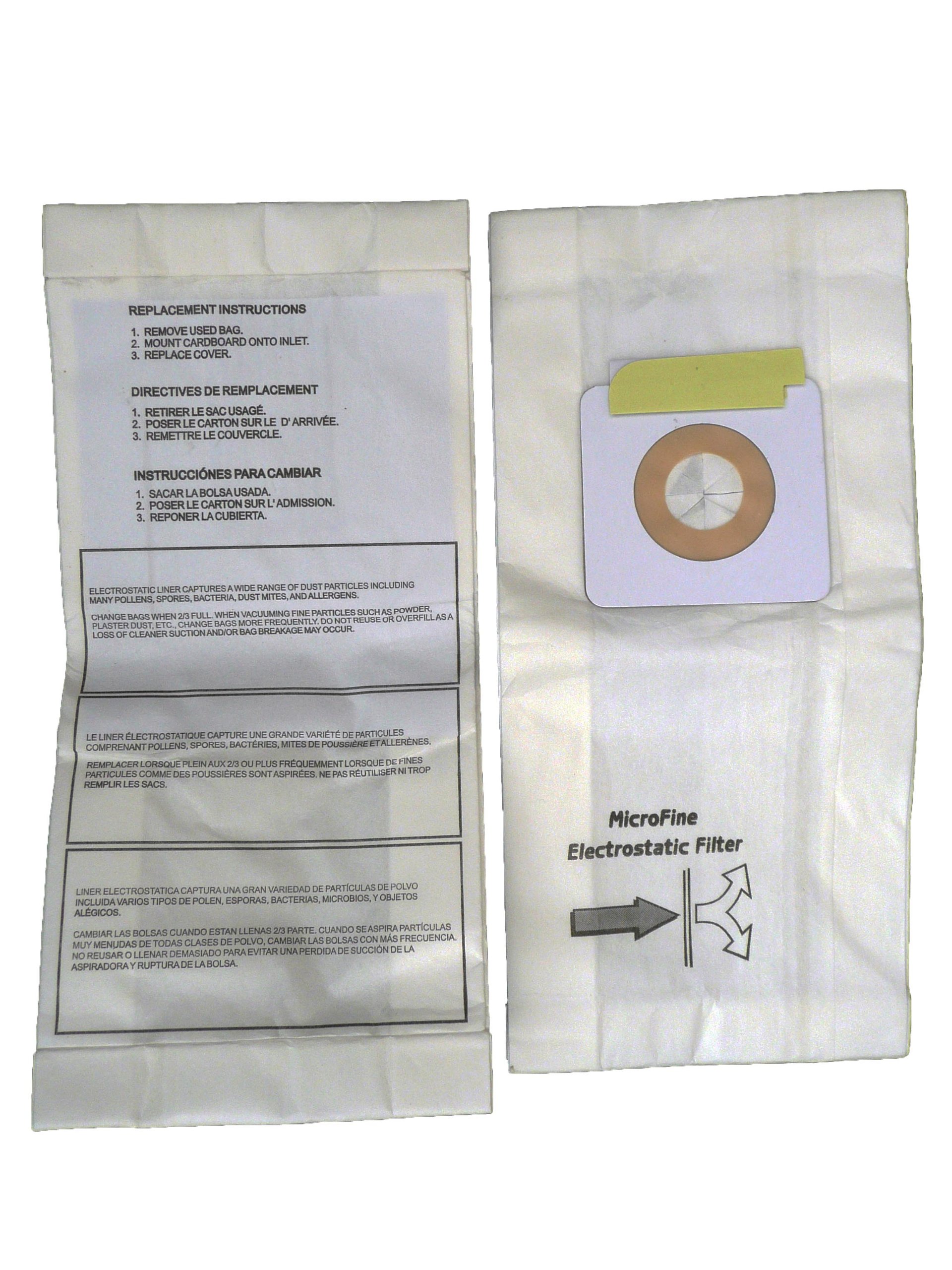 Bissell Style Micro Lined Vacuum Bags (Pack of 9) - Compatible with Samsung PowerForce, PowerGlide, Plus, Lift Off & Upright Models 5000/7000 Series (VP-U100F, VP-U100, 30861, 3086, 32120, 32071) - Perfect for Home Cleaning & Pet Hair Removal