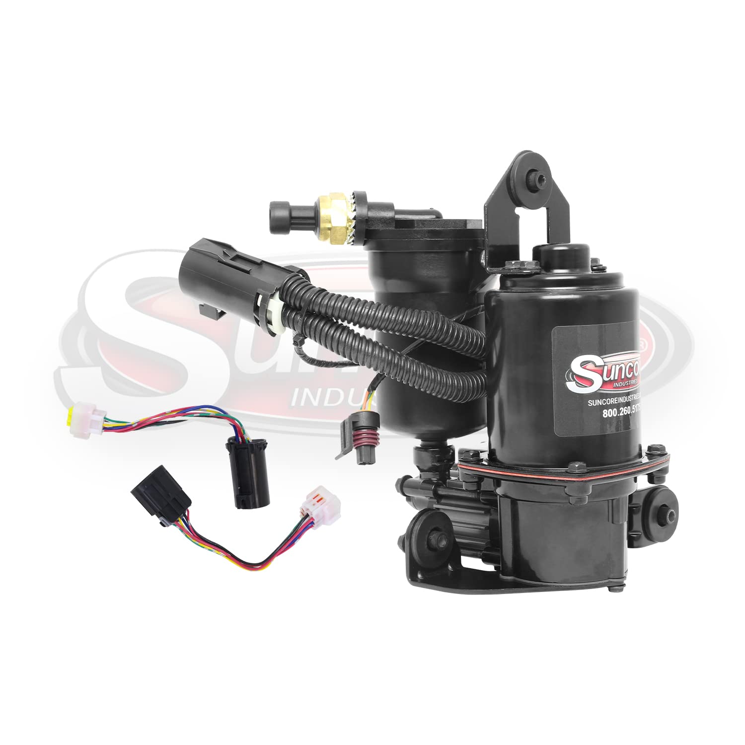 SUNCORE Autoride Suspension Air Compressor Pump with Dryer - Replacement for 2002-2006 Chevrolet Avalanche 1500 - Heavy Duty Truck Air Suspension System Repair Part for Smooth Ride & Off-Road Performance