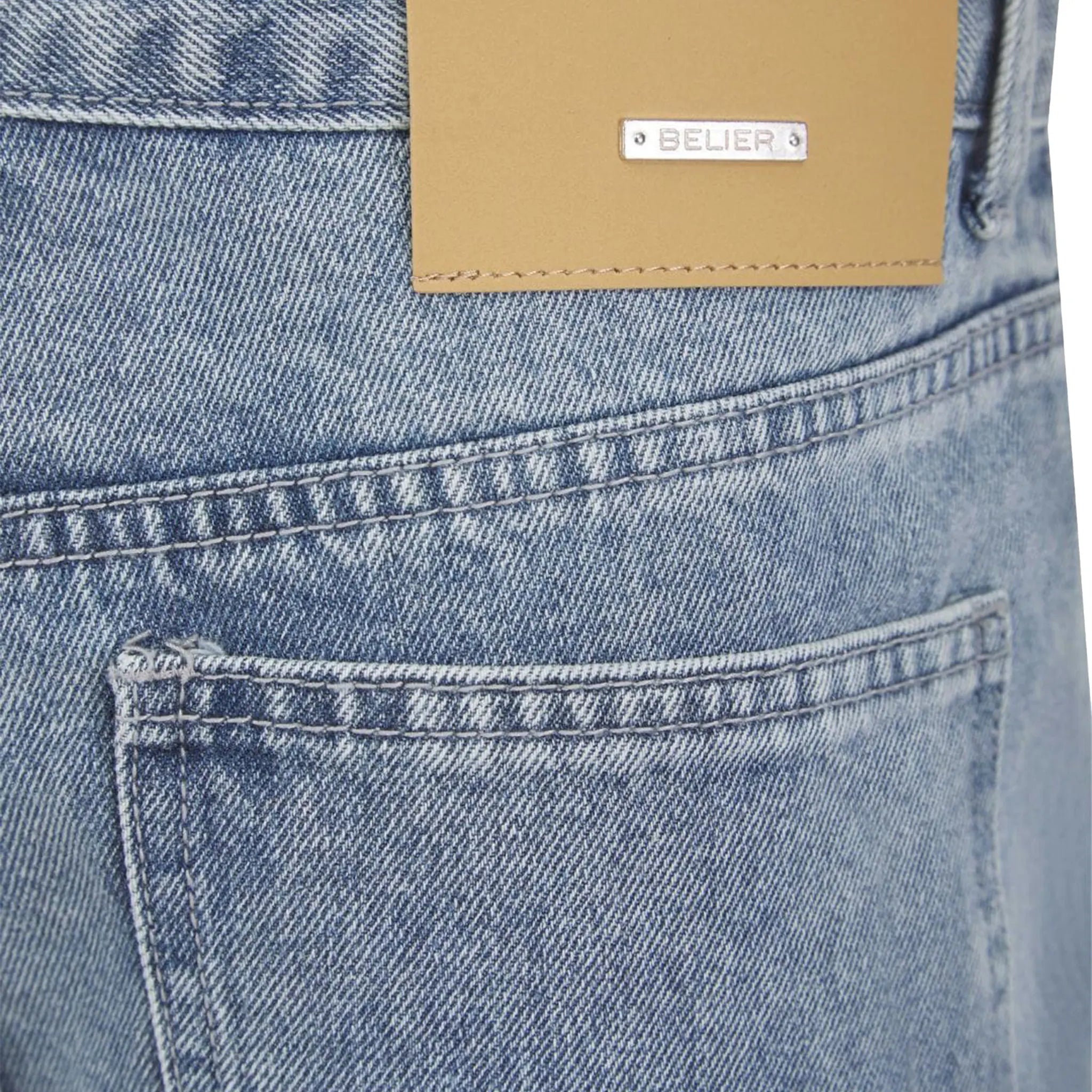 Belier Women's Straight Leg Jeans - Classic Washed Blue Denim Pants for Casual Wear & Everyday Outfits