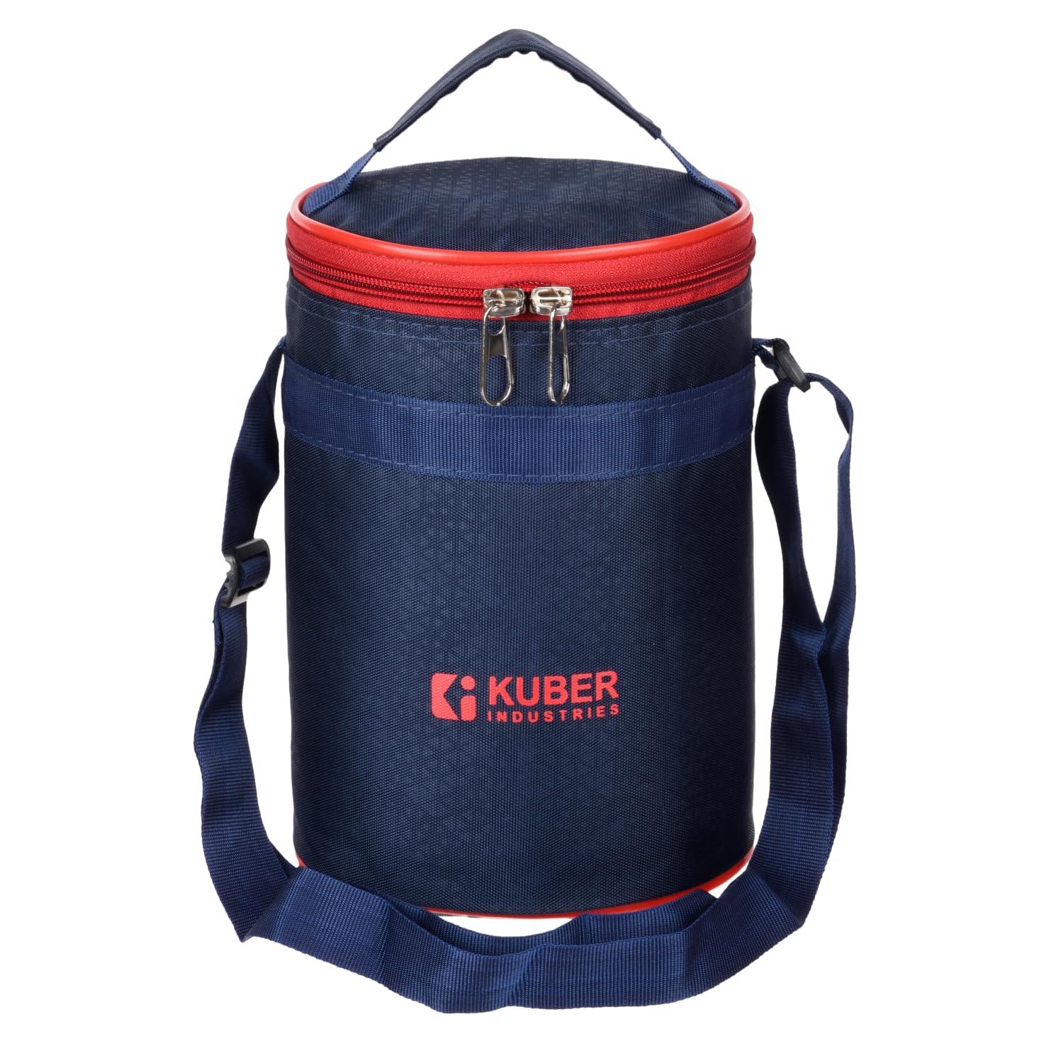 Heart-Shaped Insulated Lunch Bag for Office & College - Reusable, Navy Blue with Handle - Perfect for Work, School & Picnics