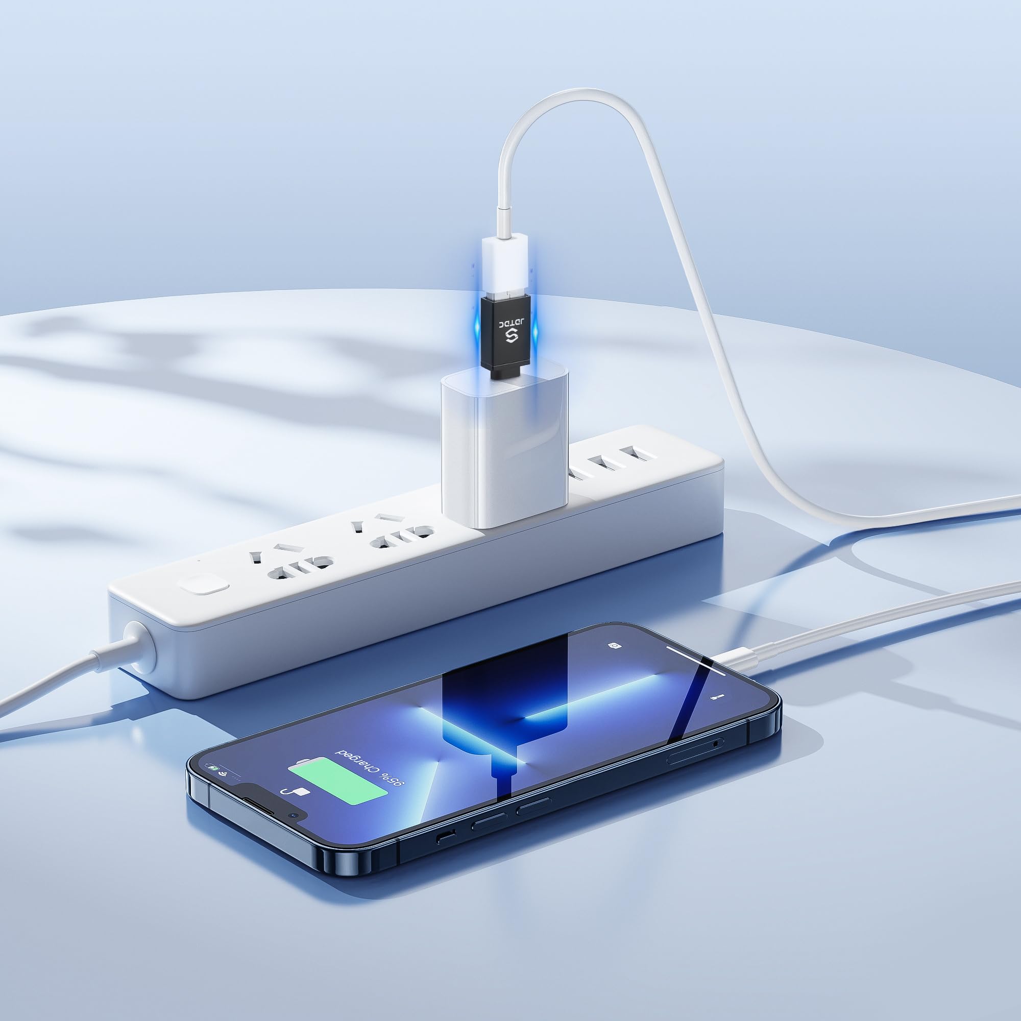 2 Pack USB C to USB 3.0 Adapter, USB Type C Female to USB Male Converter - Compatible with iPhone 15, iPad, MacBook, Thunderbolt 4/3 & Android Devices - Fast Data Transfer & Charging for Phones, Laptops, Tablets & More