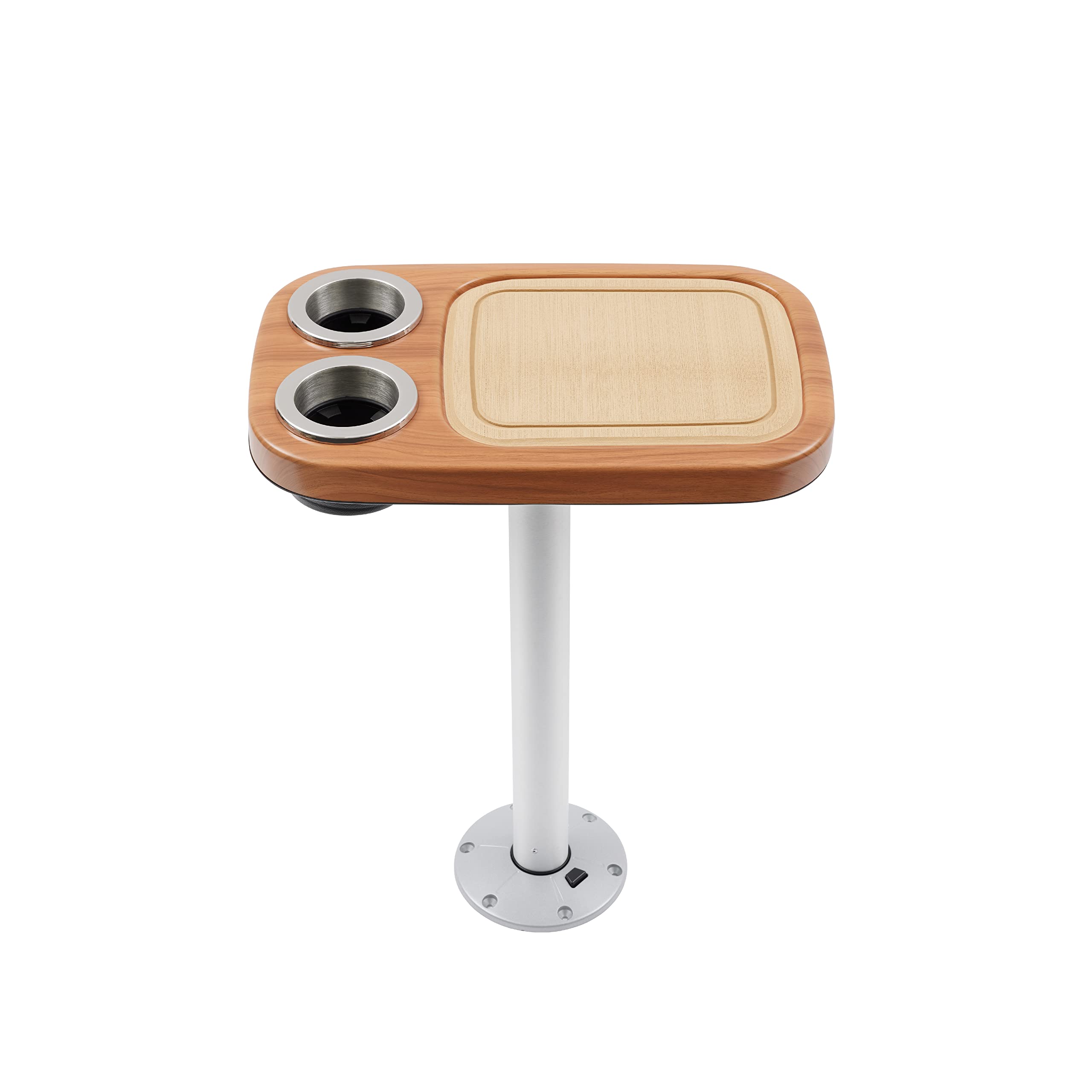 Manufacturers' Select ITC Marine Cocktail Boat Table Leg Set - Stainless Steel Pontoon Accessories with Center Foam Mat | Perfect for Boating, Yachting & Outdoor Entertaining