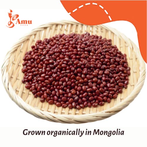 Organic Mongolian Roasted Adzuki Bean Powder 198g - High Protein Superfood for Smoothies, Baking & Korean Desserts | Gluten-Free Vegan Meal Replacement | Himalayan Red Bean Powder for Tea & Healthy Drinks