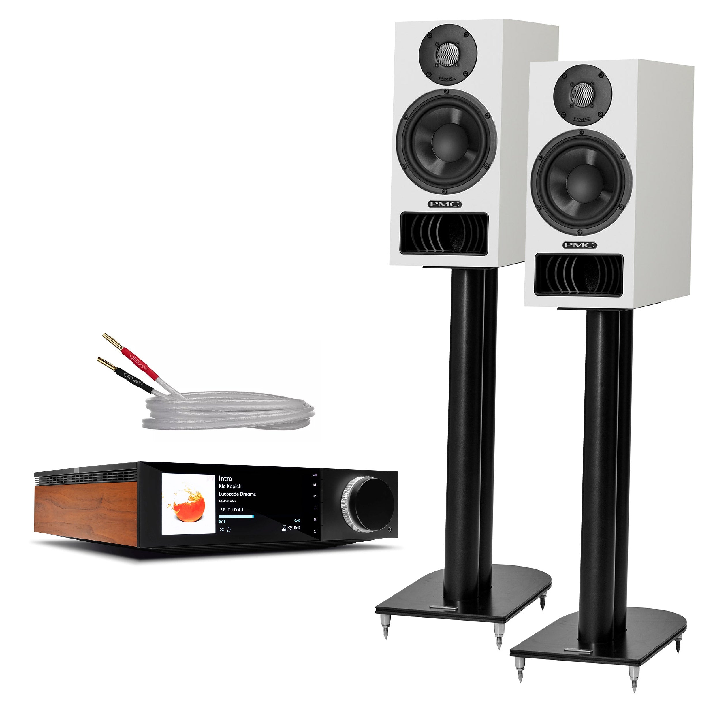 PMC Twenty5 22i Bookshelf Speakers & Hi-Fi Amplifier Bundle - Premium Home Audio System for Music Lovers & Audiophiles - Perfect for Living Room, Home Theater & Studio Listening