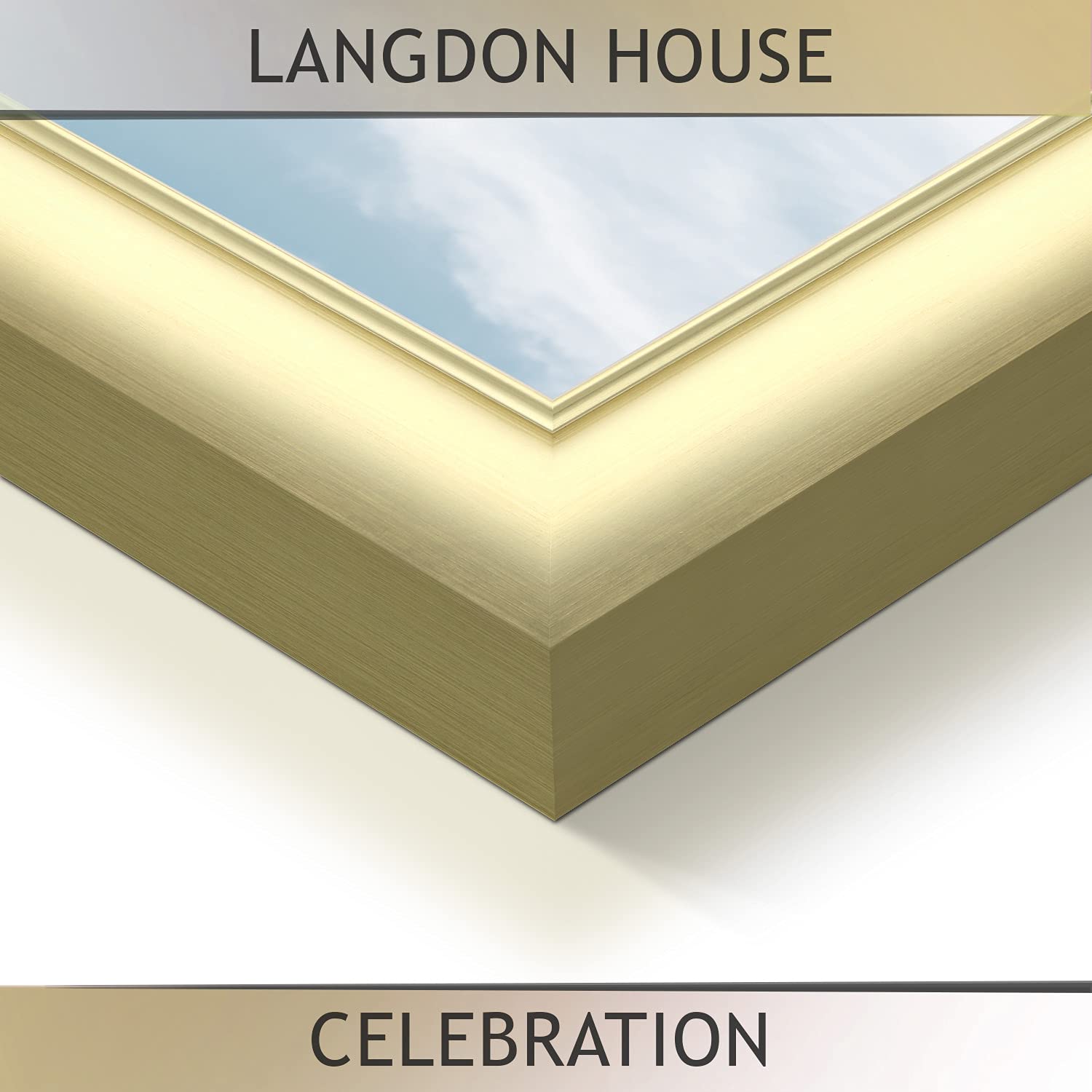 Gold 5x7 Picture Frames 3 Pack - Wall or Table Display for Home Decor