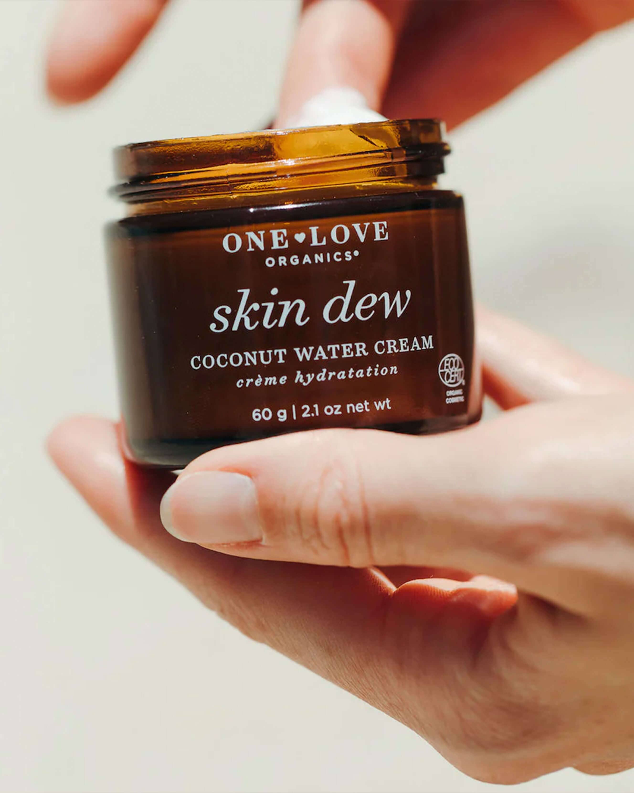 Hydrating Skin Dew Coconut Water Cream - Moisturizing Face Cream for Dry & Sensitive Skin | Day & Night Use for Glowing Complexion
