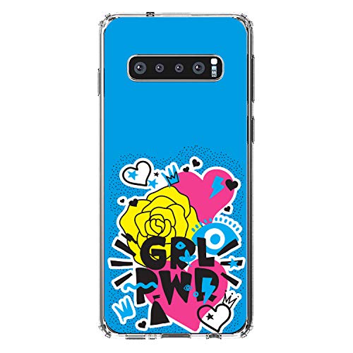 Girl Power - GRL PWR - Blue, Pink, Yellow On Clear Case