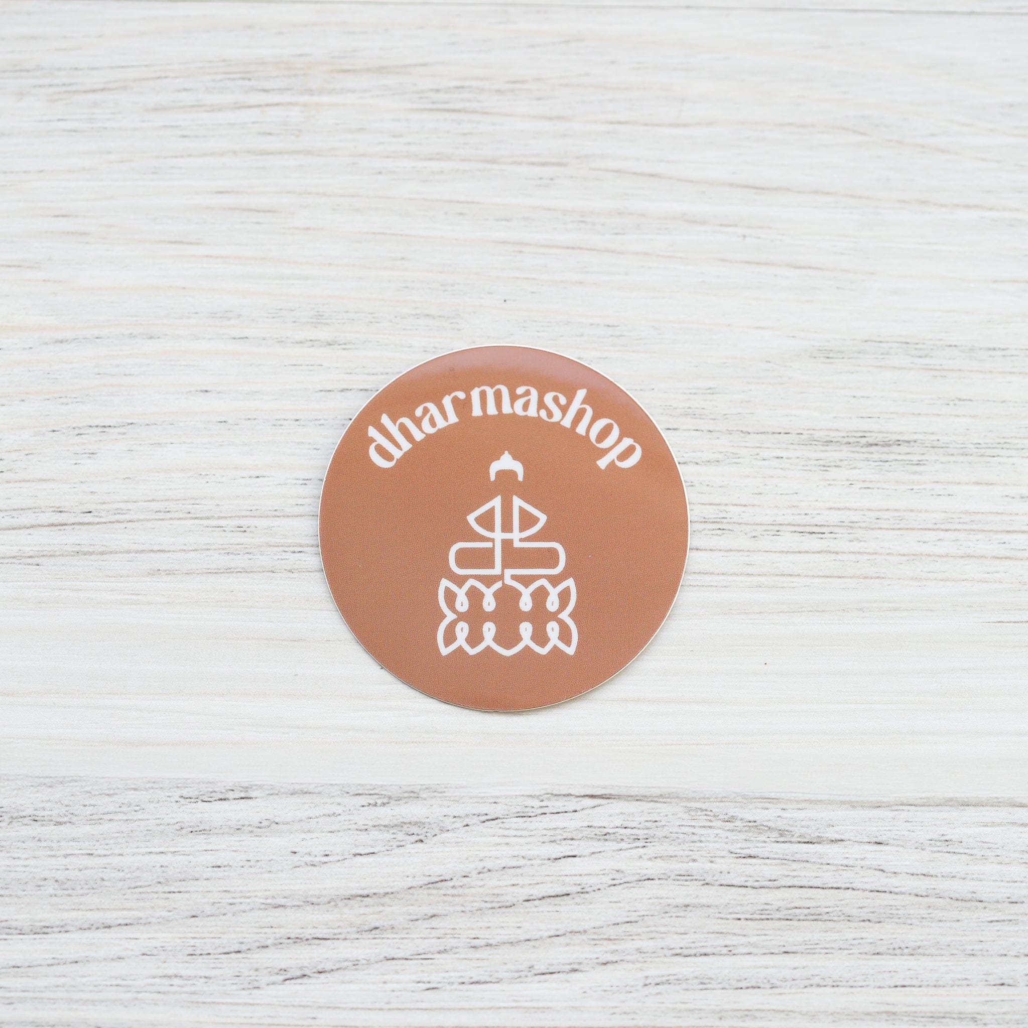 DharmaShop Premium Vinyl Logo Stickers - Waterproof, Durable Decals for Laptops, Cars, Bikes & DIY Projects - Custom Branding & Personalization Stickers
