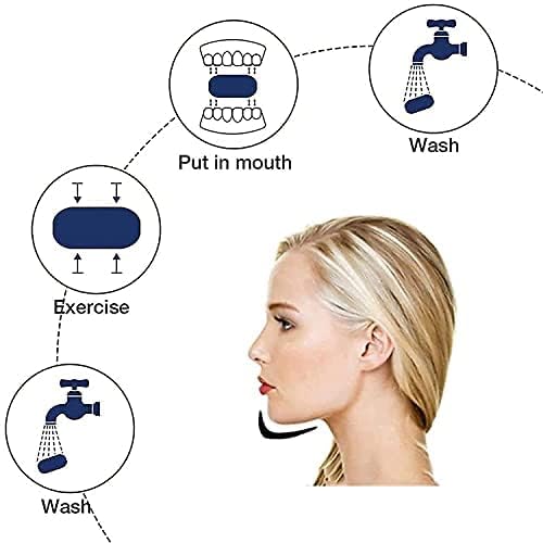 **Meetzone Jawline Exerciser for Men & Women - Facial Chin & Mouth Trainer, Jaw Toner Shaper Ball for Double Chin Reduction & Slimming - Portable Fitness Equipment for Home & Gym (1pc/Multicolour)**    *(Perfect for toning jaw muscles, reducing double chin, and enhancing facial contours at home, gym, or office.)*