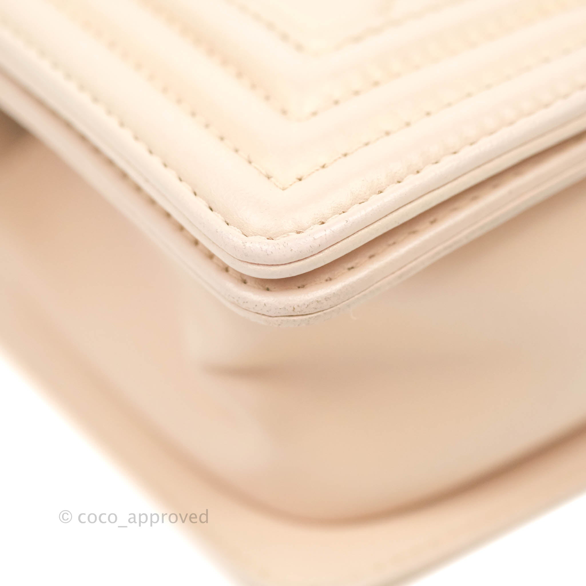 Chanel Boy Small Light Beige Pink Calfskin Bag with Ruthenium Hardware - Luxury Crossbody Purse for Women, Perfect for Date Night & Evening Events