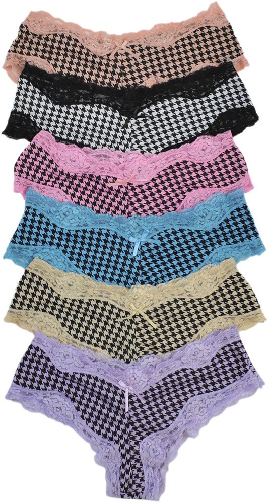ToBeInStyle Women's Junior Pack of 6 Laser Cut Panties - Soft Breathable Underwear for Everyday Comfort & Style | Perfect for Work, Gym & Lounge Wear