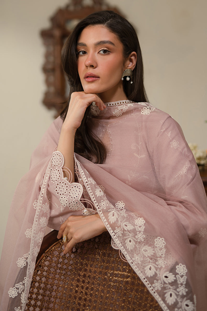 Elegant MAUVE GLAM 3-Piece Chikankari Suit Set | Hand-Embroidered Pakistani Ethnic Wear | Perfect for Weddings, Parties & Festive Occasions