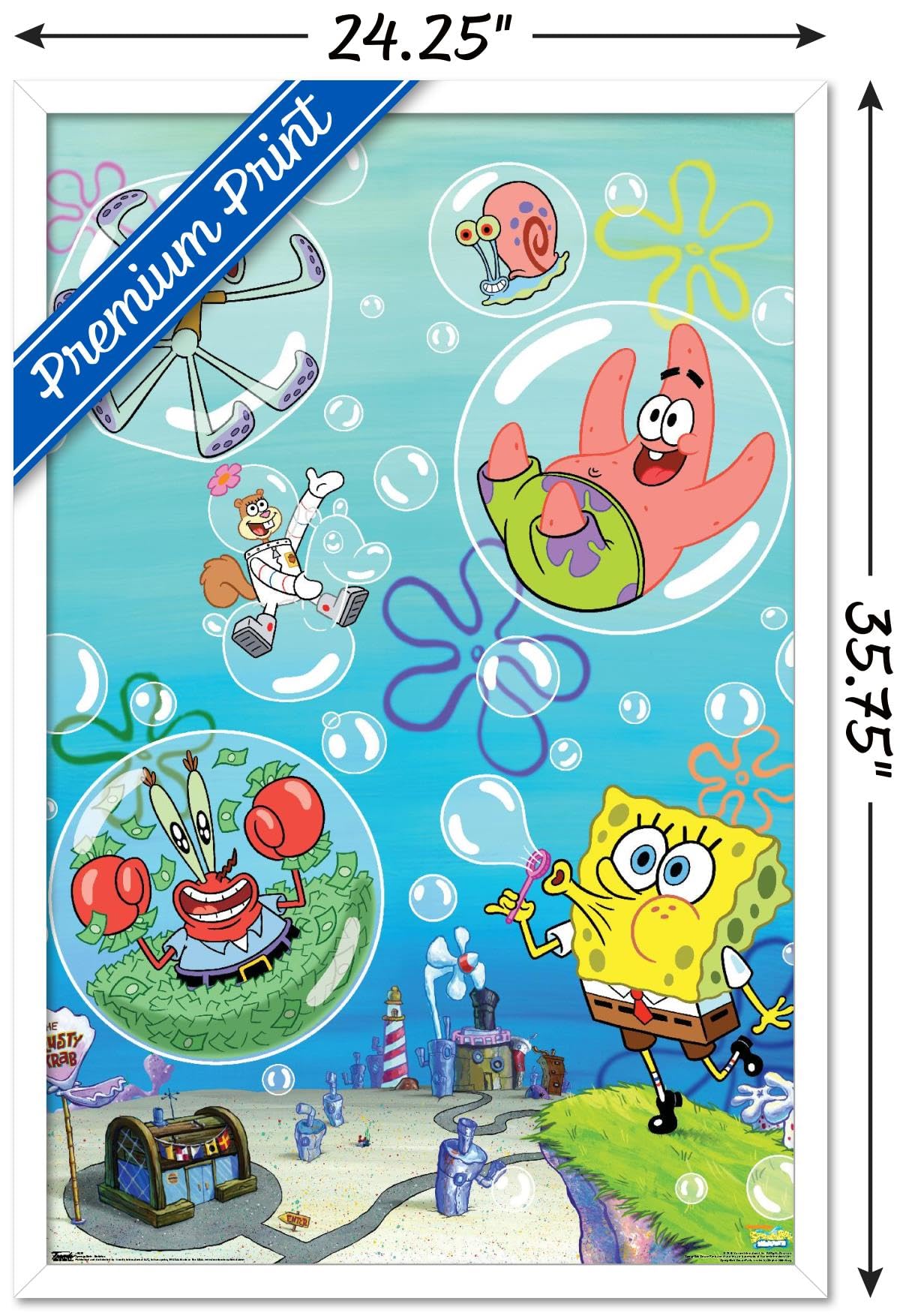 Trends International Nickelodeon SpongeBob SquarePants Bubbles Wall Poster - 22.375