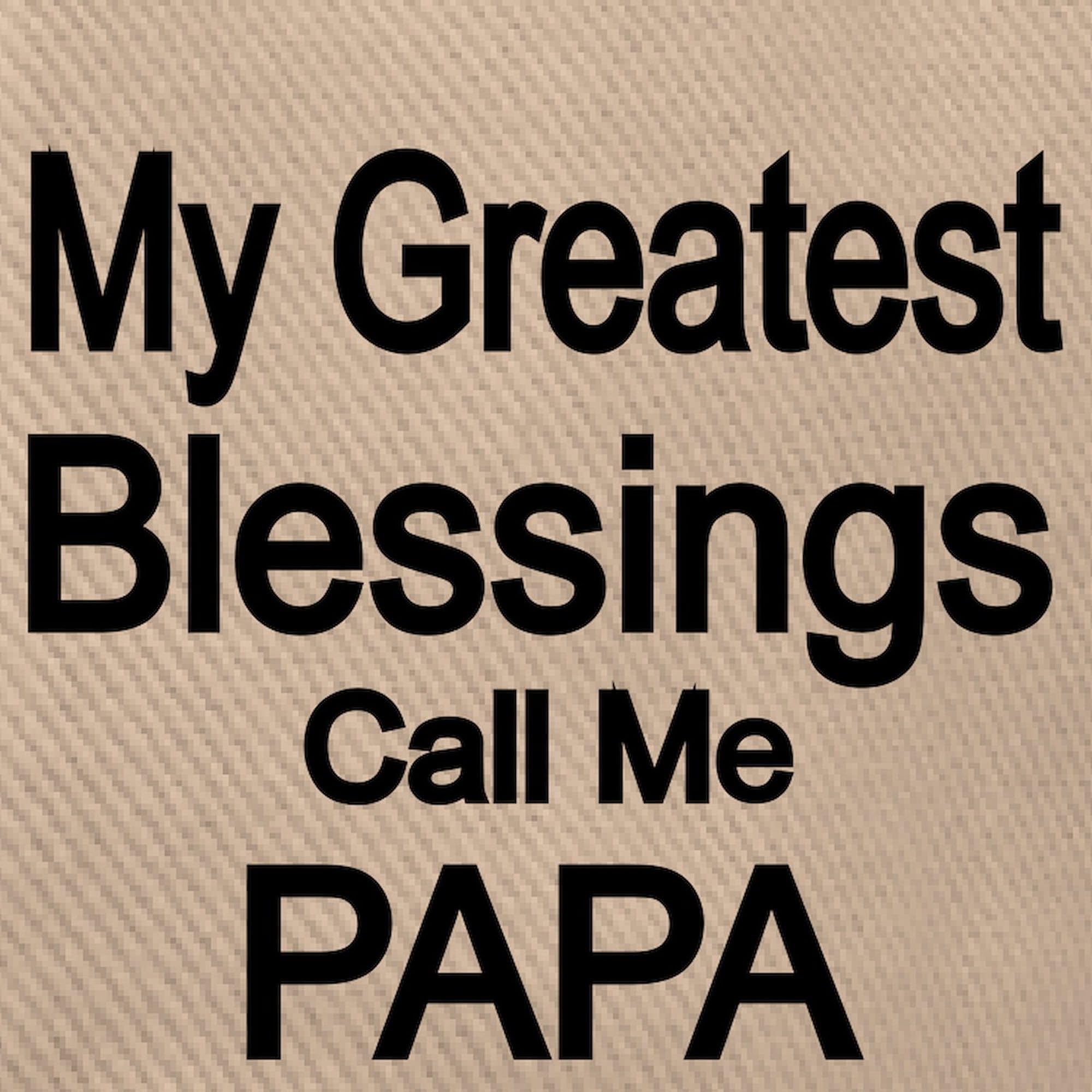 Papa Adjustable Baseball Cap - Oval Design for Outdoor & Casual Wear