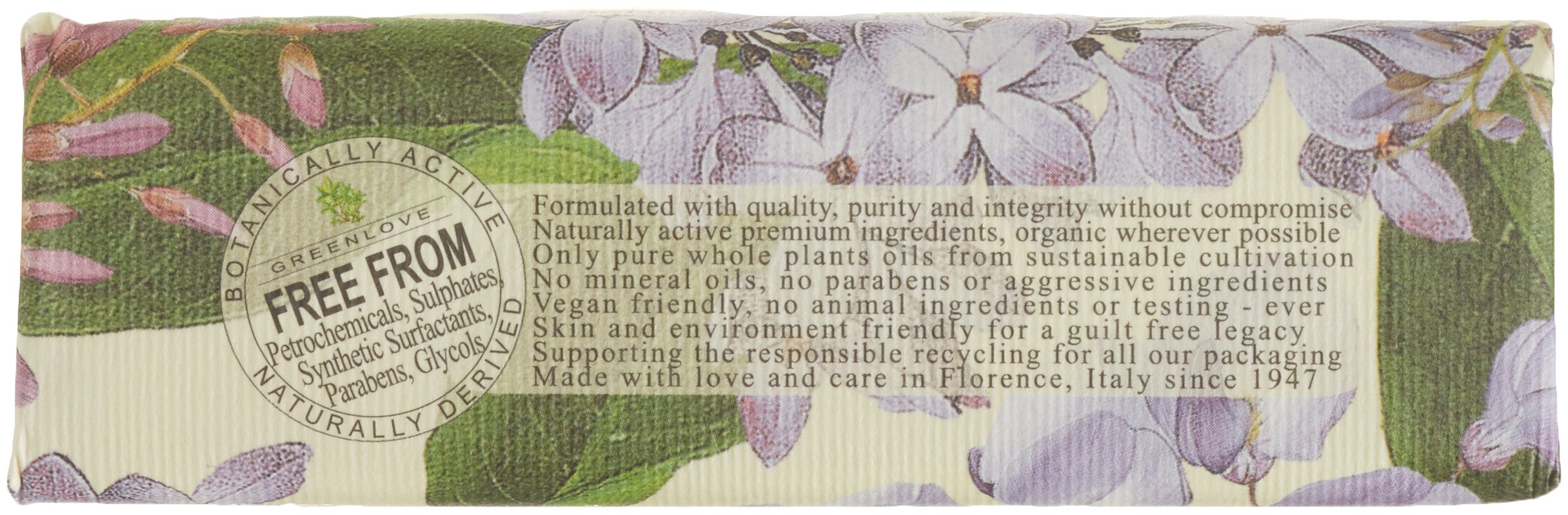 NESTI DANTE Romantica Florentine Rose & Peony Soap Bar 250g - Luxury Handmade Italian Soap for Bath, Shower & Gift Giving