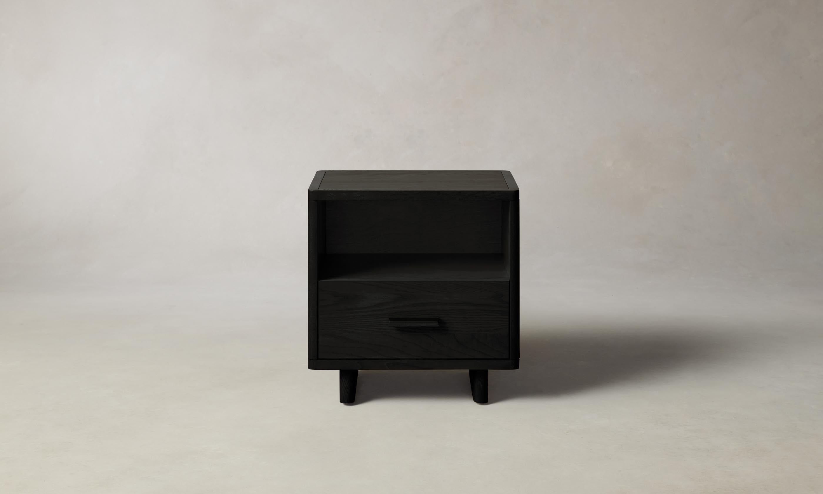 Clinton Petite Nightstand - Small Bedside Table with Drawer for Bedroom, Modern Night Stand for Home Decor & Storage - Perfect for Apartments, Dorms, and Guest Rooms