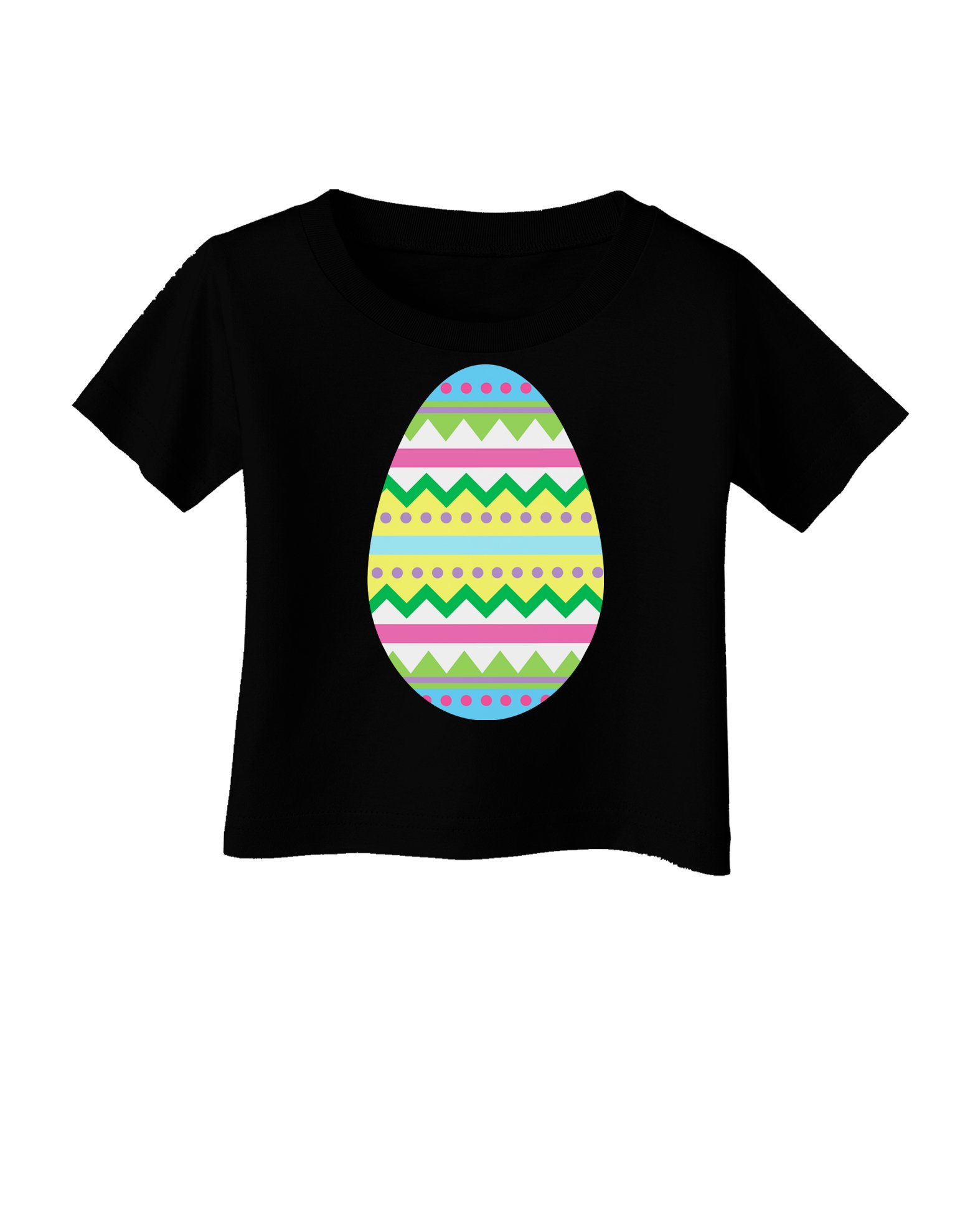 TOOLOUD Colorful Easter Egg Baby T-Shirt - Soft Cotton Infant Bodysuit for Boys & Girls - Perfect for Easter Outfits, Spring Photoshoots & Family Gatherings