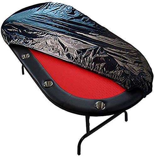 Waterproof 420D Oxford Poker Table Cover - Dustproof Protective Cloth for Oval Shaped Poker Tables with Adjustable String Hems | Perfect for Home Game Nights, Casino Parties & Poker Tournaments