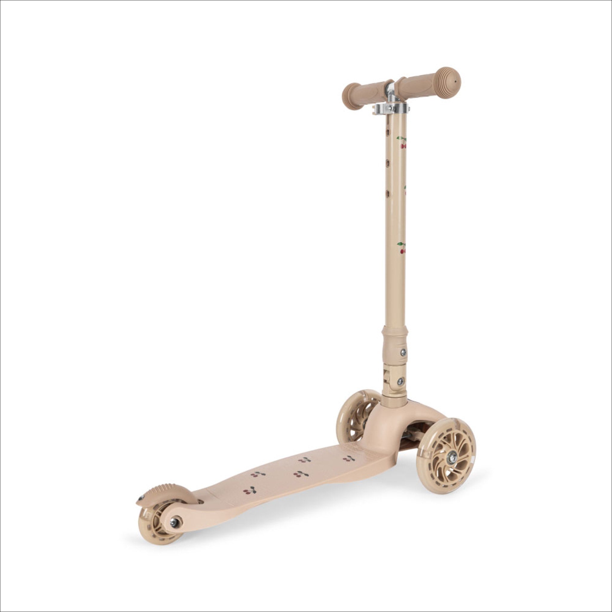 KONGES SLØJD Kids Scooter - Lightweight Aluminum Kick Scooter for Boys & Girls Ages 3-8, Adjustable Handlebar, Cherry Red | Perfect for Outdoor Play, Park Rides & Neighborhood Adventures