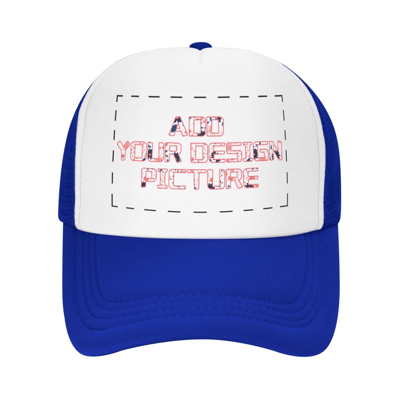 Custom Trucker Hats for Men & Women - Personalized Photo Baseball Caps - Design Your Own Hat - Black - Perfect for Sports, Outdoor Activities & Fashion