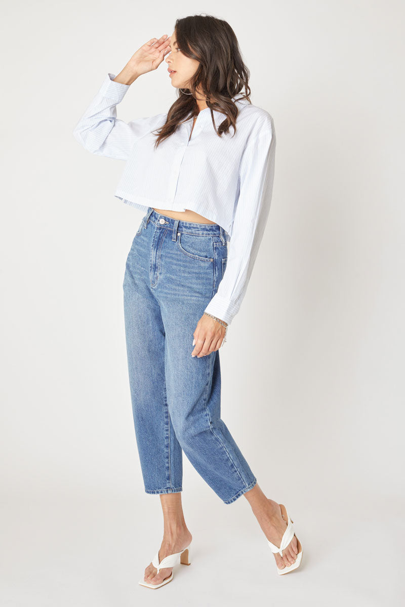 Ivy Ultra High Rise Balloon Fit Jeans for Women - Trendy Stretch Denim Pants, Comfortable & Flattering - Perfect for Casual Outings, Date Nights & Street Style Fashion