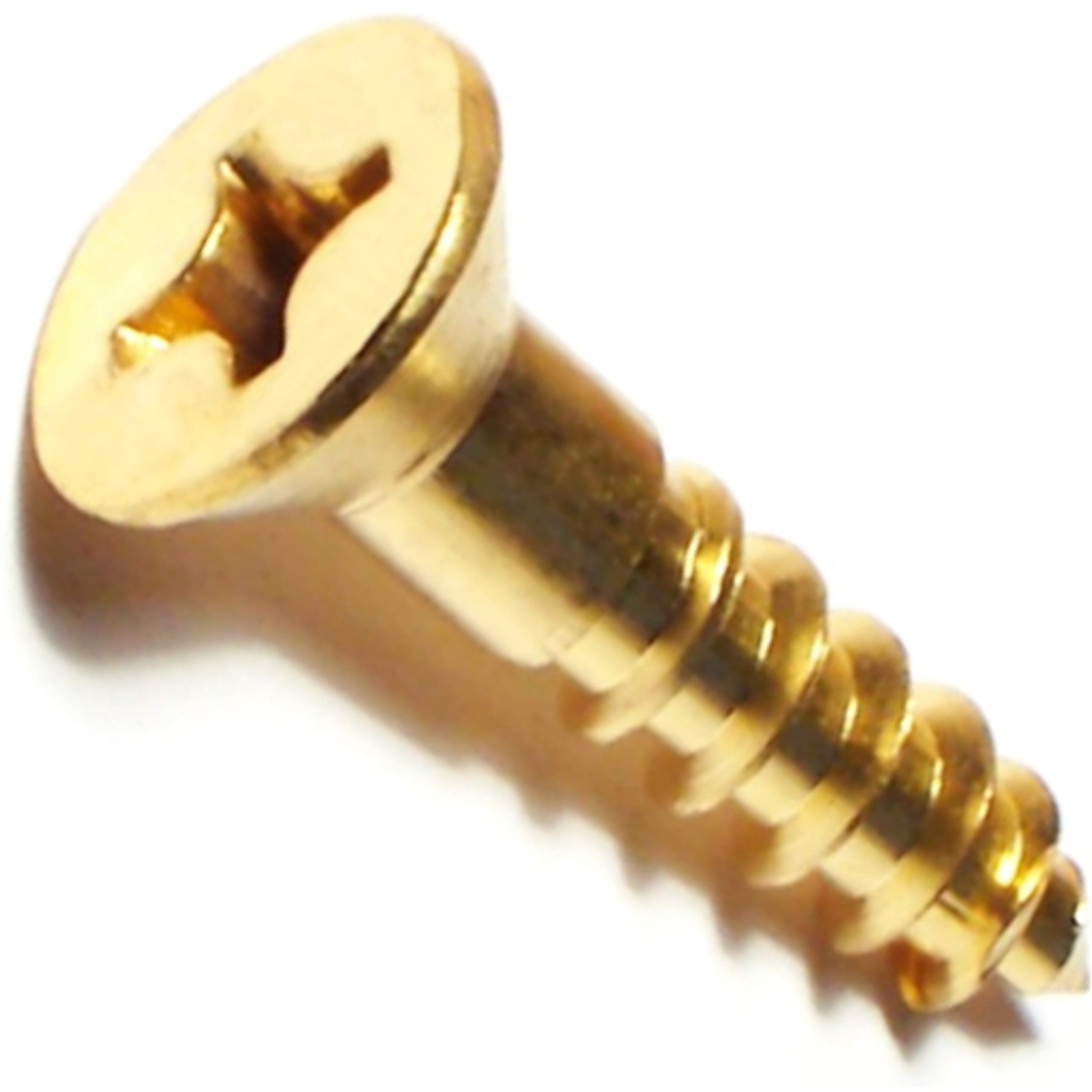 Phillips Flat Wood Screws 12 x 1 Inch (100-Pack) - Rust Resistant Construction Screws for Furniture, Cabinets & DIY Projects