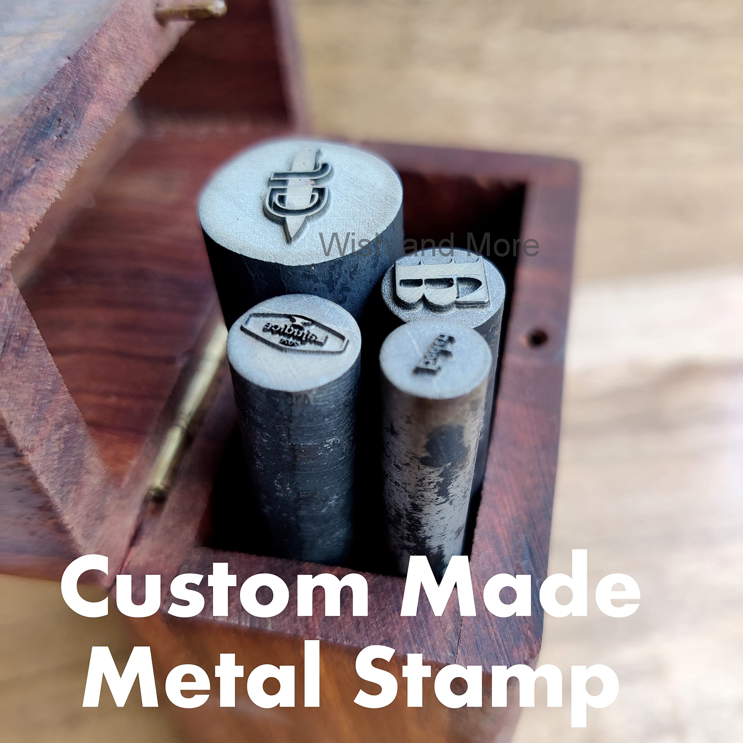 Personalized Jewelry Stamps - Custom Embosser Craft Stamps for Metal Branding | 6mm Industrial Grade Hardened Carbon Steel Stamp Tool | Perfect for Jewelry Making, Leather Crafting & DIY Metal Projects