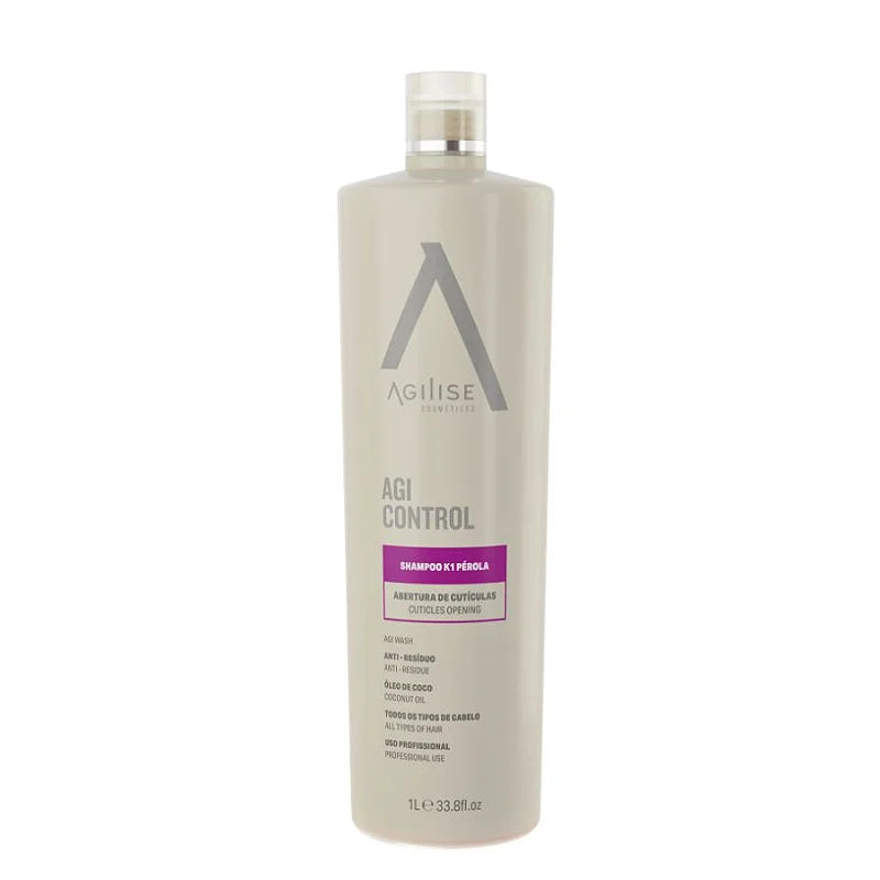 Agilise Professional K1 Keep Control Shampoo for Men & Women - 1 Liter (32.8 Fl Oz) - Volumizing & Strengthening Hair Care - Perfect for Daily Use, Salons, and Home Hair Treatments