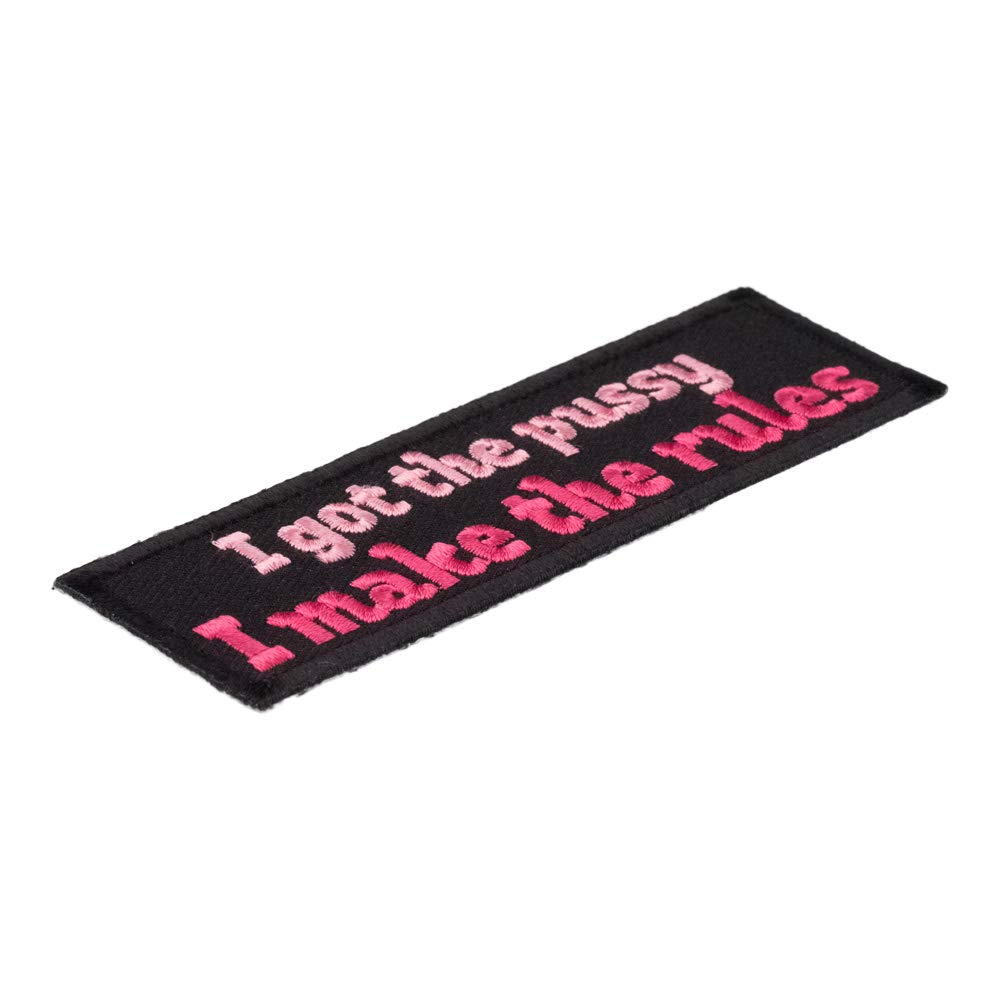 Empowering Feminist Patch - 'I Got The Pussy I Make The Rules' Iron-On Badge for Jackets, Bags & DIY Crafts | Women's Rights Accessories for Denim, Backpacks & Protest Gear