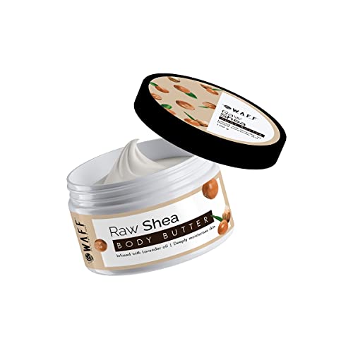 Organic Raw Shea Body Butter Cream for Dry Skin - 72H Moisturizing for Women & Men | Coconut Oil & Cocoa Butter Infused | Natural Shea Butter & Vitamin E | Reduces Stretch Marks, Wrinkles, Acne & Tan | Non-Greasy & Fast Absorbing | 100g | Perfect for Daily Skincare, Post-Shower Hydration & Nighttime Nourishment
