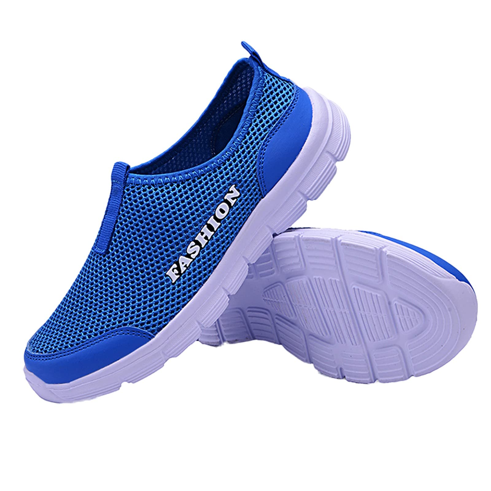 NOGOQU Men's Running Shoes - Non-Slip Lightweight Breathable Mesh Sneakers with Soft Sole for Walking, Jogging & Gym Workouts | Slip-On Athletic Casual Shoes for Daily Wear & Outdoor Activities