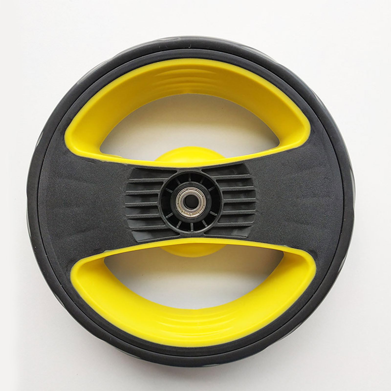 QIIIMSLSS Replacement Baby Stroller Wheels - Front & Rear Plastic Wheels Accessories for Smooth Strolling in Parks, Malls & Neighborhood Walks
