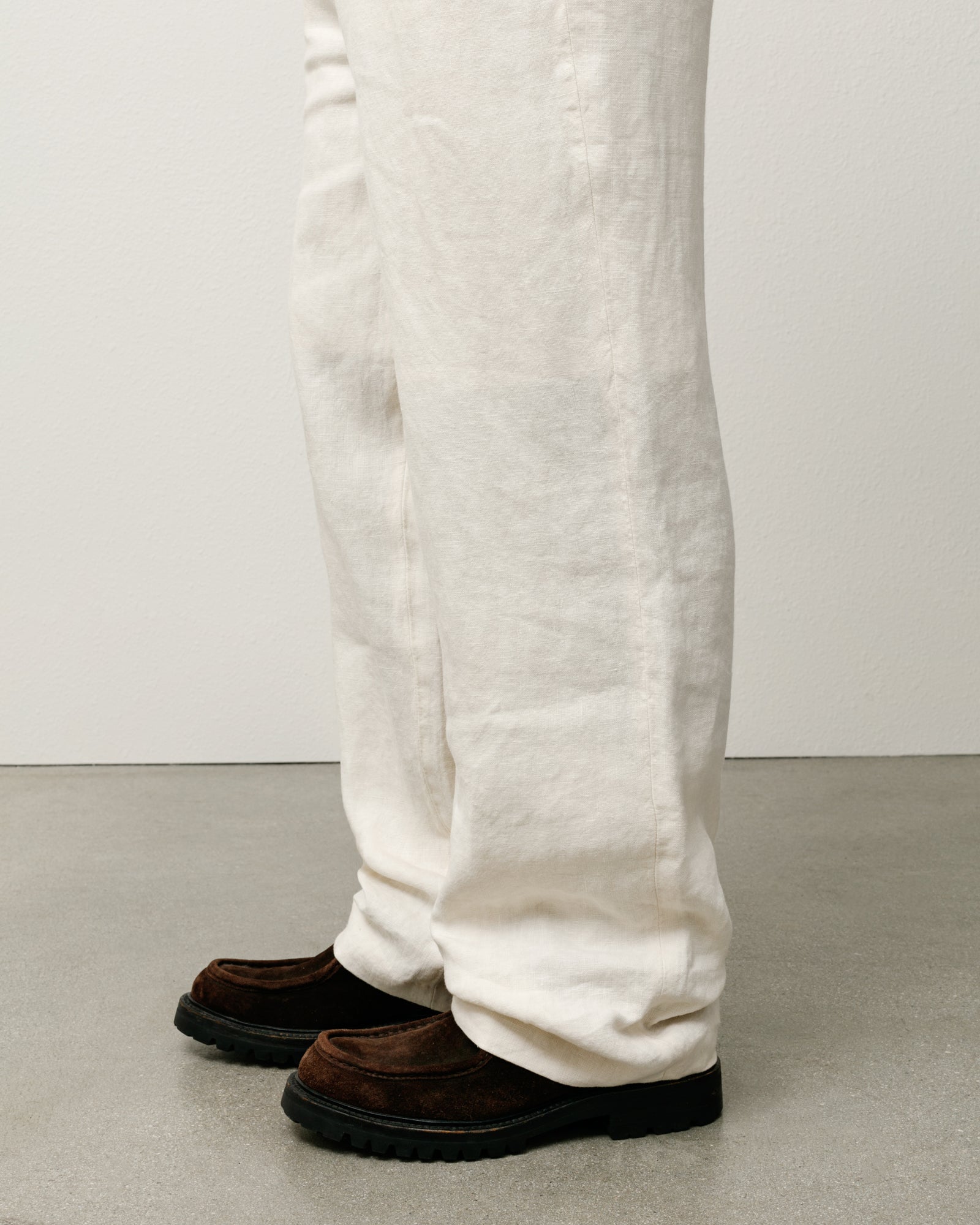 Relaxed Textured Linen Trousers for Women - Comfortable Casual Pants for Summer, Travel & Lounge Wear