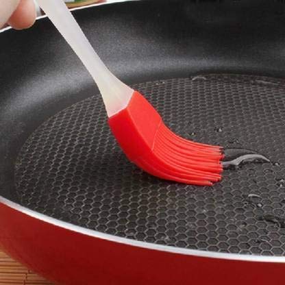 DOMUM Silicone Oil Cooking Brush for Grilling, Baking, BBQ, Tandoor - BPA-Free, Heat-Resistant Kitchen Brush (Pack of 1) - Perfect for Basting Meats, Vegetables, and Marinades