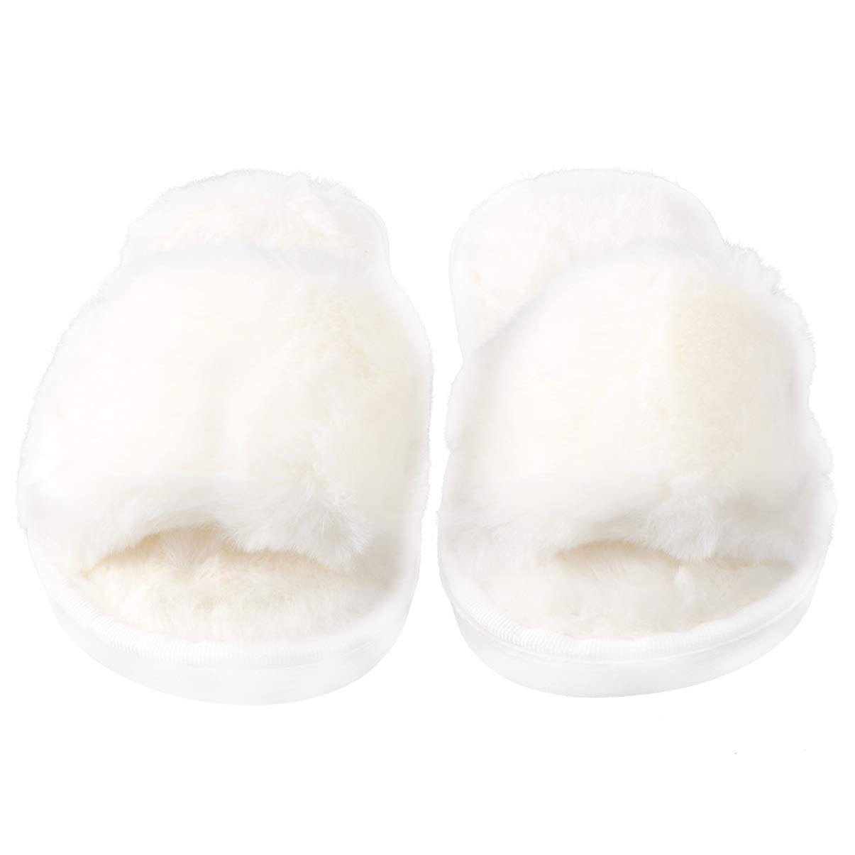 Kids Plush Open-Toe Slippers - Cozy Winter House Shoes for Boys & Girls | Christmas Couple Fuzzy Slippers for Indoor/Outdoor Use | Warm & Comfortable Home Footwear for Holidays, Gifts & Daily Wear