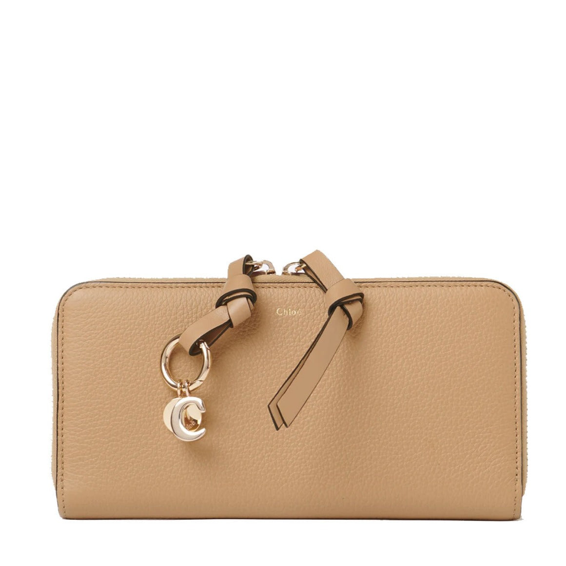 Premium Alphabet Long Zip Wallet - Light Tan Leather RFID Blocking Bifold Wallet for Men & Women | Travel, Business & Everyday Use