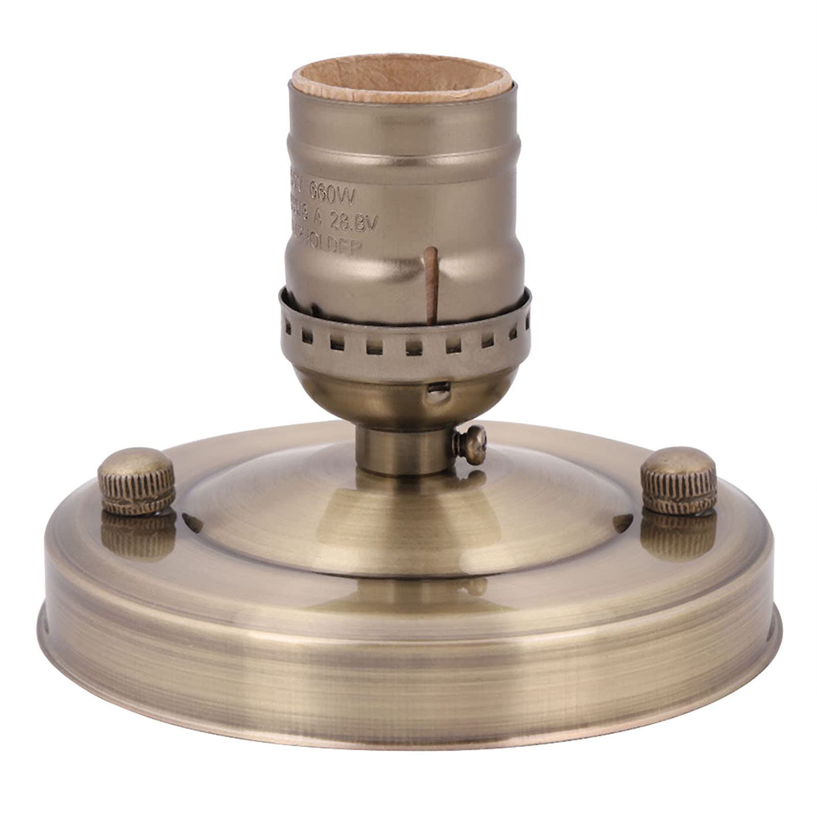 Vintage Industrial E26/E27 Table Lamp Base - Iron Ceiling/Wall Light Holder with Screw Socket - Green Bronze Finish for Home Lighting & Minimalist Decor - Perfect for Living Room, Bedroom, or Office Lighting Upgrade