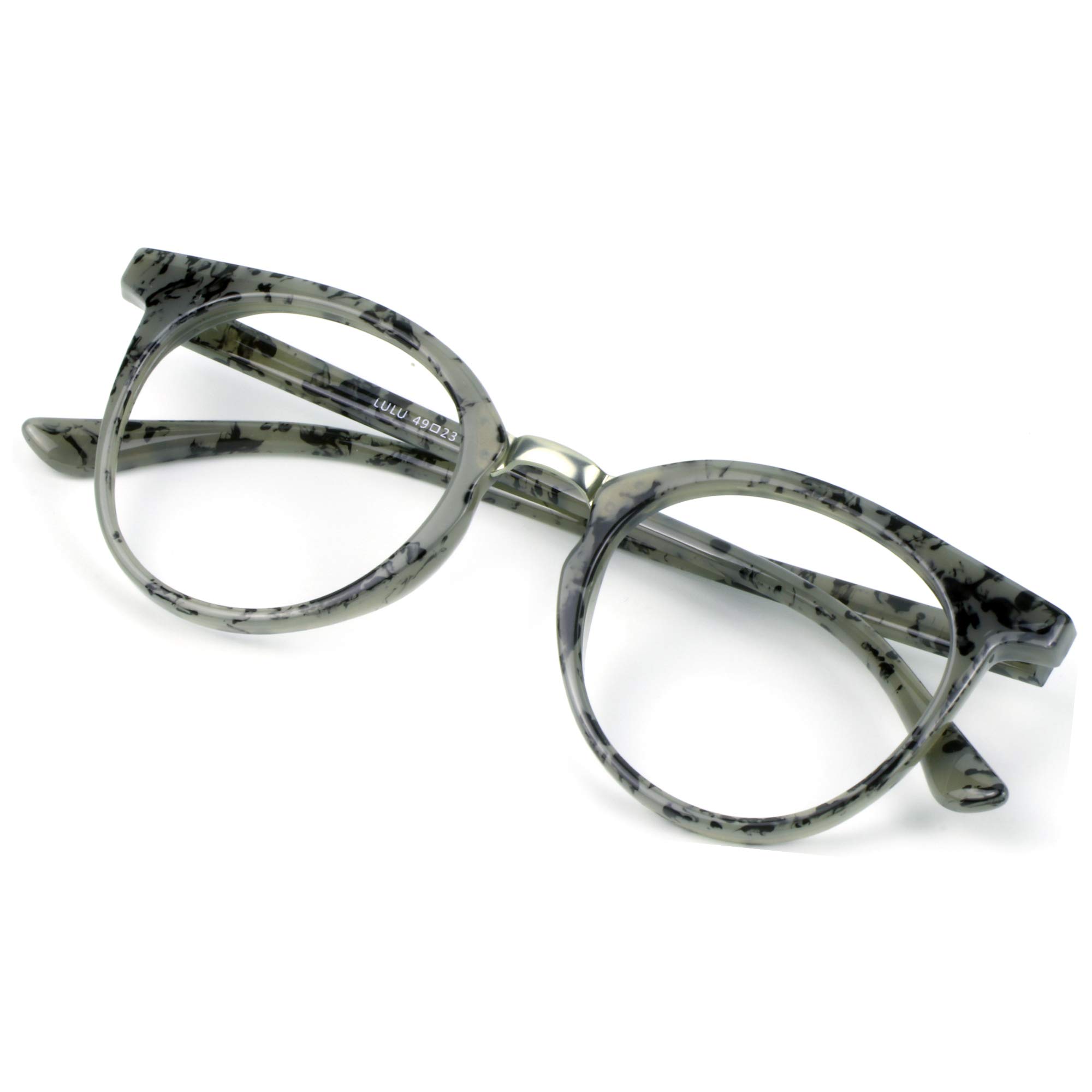 VisionGlobal Blue Light Blocking Glasses for Women & Men - Anti Eye Strain Computer Glasses with Stylish Oval Frame for Digital Screen Use - Perfect for Office Work, Gaming & Night Reading