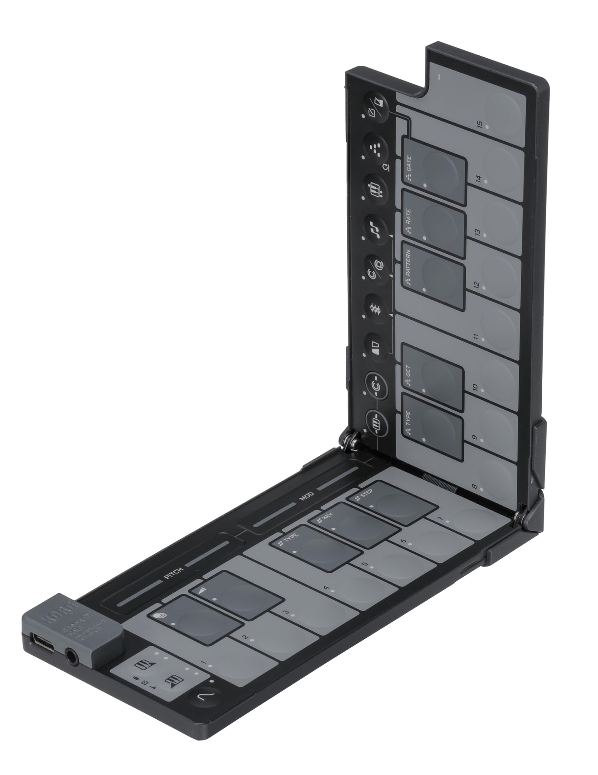 Korg nanoKEY Fold - 25-Key Portable Foldable MIDI Keyboard Controller with USB-C & TRS-MIDI Connectivity - Black | Perfect for Music Production, Live Performance & Traveling Musicians