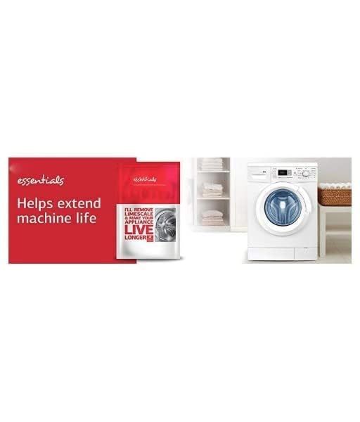 Washing Machine Cleaner & Descaler Powder - Effective for Front Load & Top Load Washers - Removes Odor, Mold & Residue - Safe for All Washing Machines (1 Pack) - Perfect for Monthly Maintenance & Deep Cleaning
