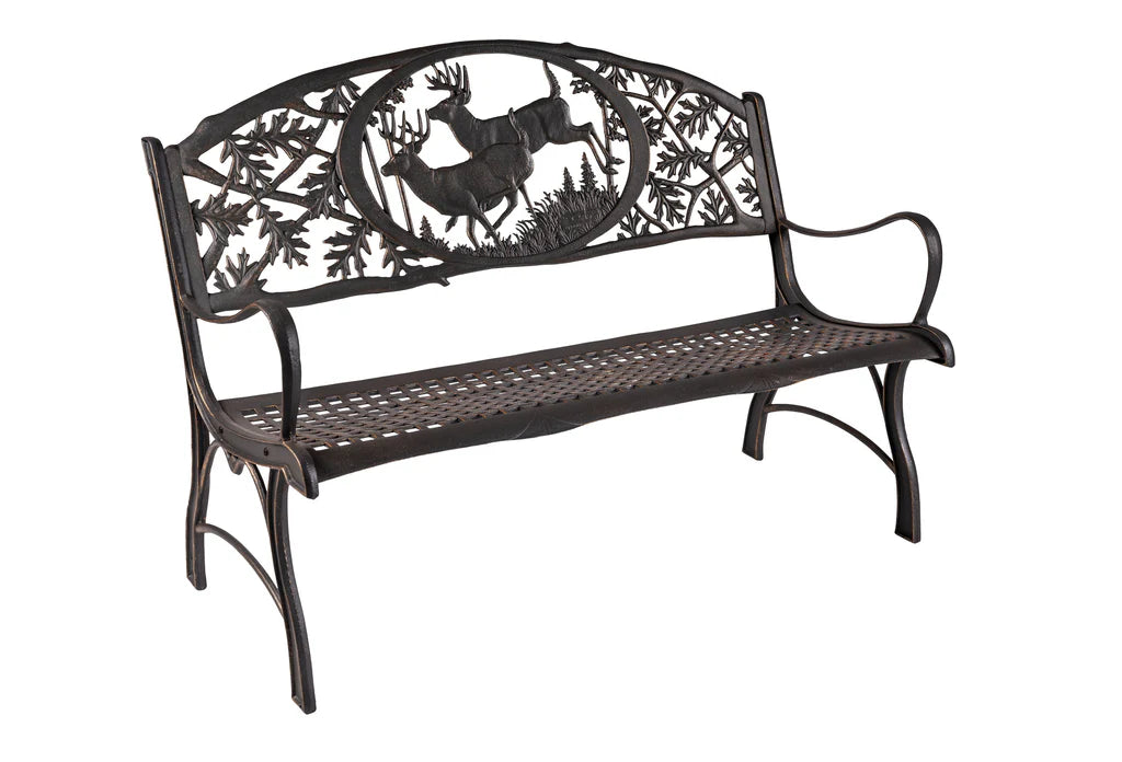 Outdoor Bucks Bench - Heavy Duty Wooden Bench for Patio, Garden, and Backyard - Perfect for Outdoor Relaxation and Entertaining