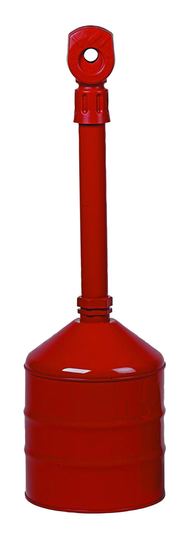 Justrite 26811R Heavy Duty Steel Cigarette Butt Receptacle - 5 Gallon Capacity, 11.5