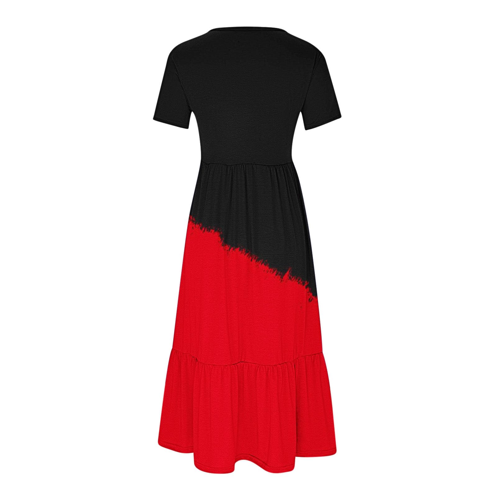 Oelaio Women's Ruffle Dresses - Elegant Plus Size Sun Dresses for Mother of The Bride & Easter Dresses for Girls | Perfect for Weddings, Church Events & Summer Vacations