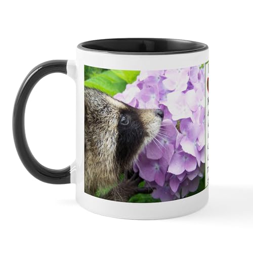 White/Black Inside - I Love Raccoons Mug