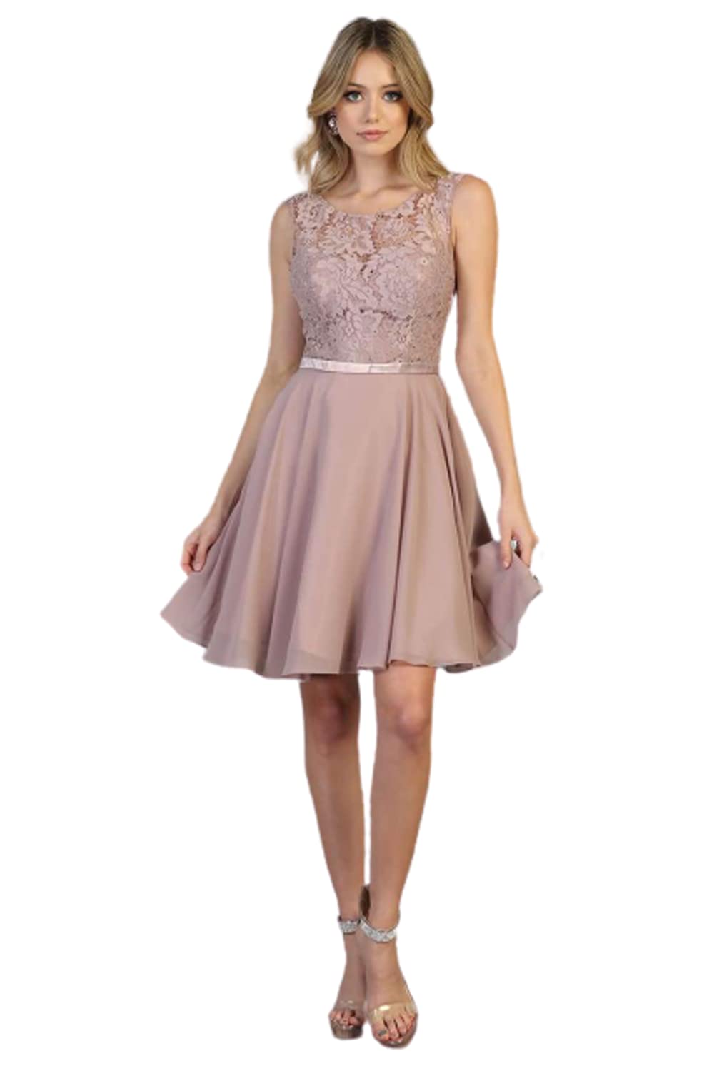 Elegant Mauve Bridesmaid Dresses for Weddings - Formal Long Chiffon Gowns for Bridal Party & Special Occasions