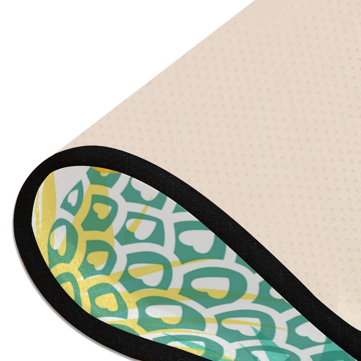 Non-Slip Pineapple Tropical Fruit Kitchen Rugs - Soft Bath Carpet & Floor Runner for Home, Dining, Living Room, Bedroom - 72