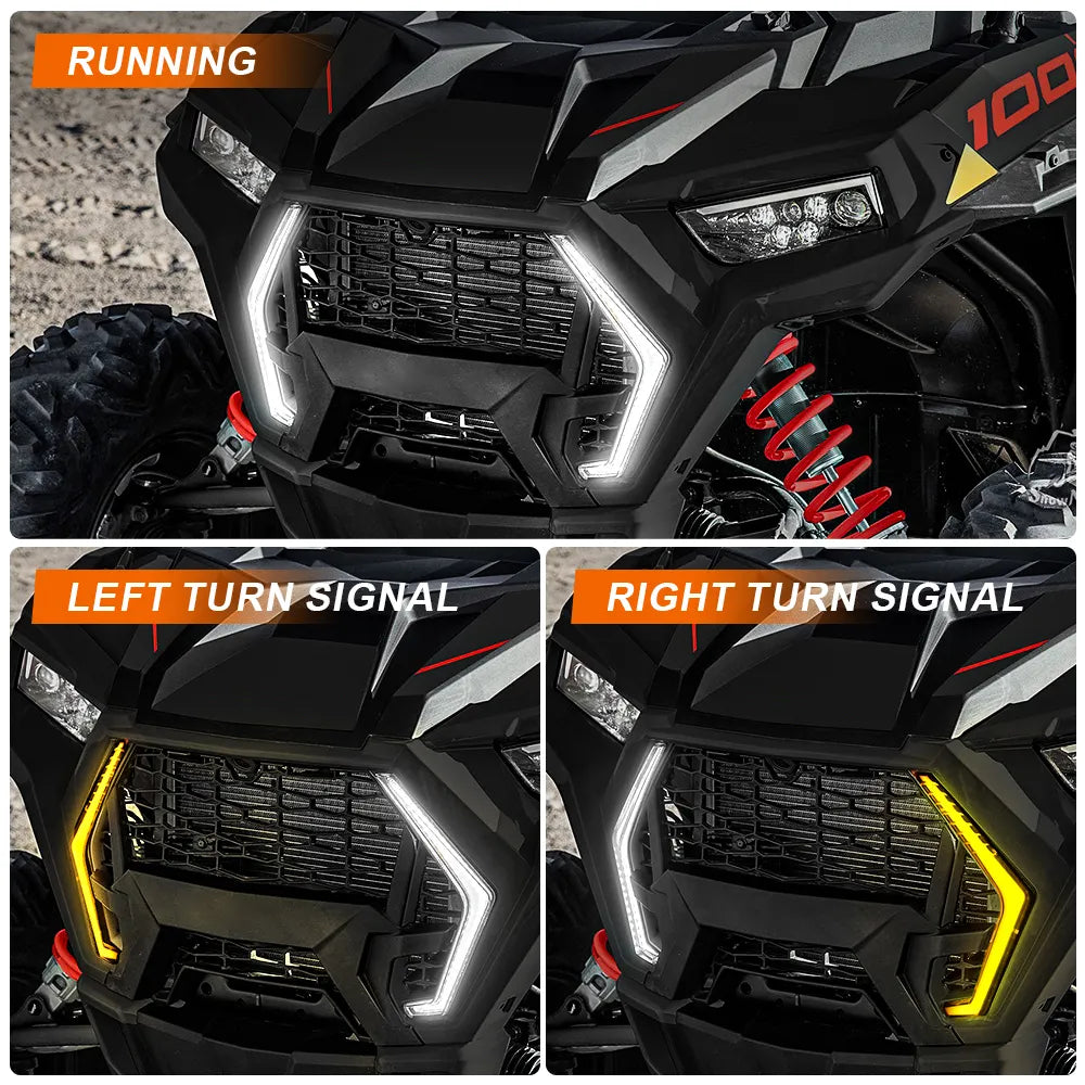 LOYO Polaris XP 1000 Fang Lights - DRL LED Accent Lights with Turn Signal Function | Perfect for Off-Road Vehicles, ATVs & UTVs | Enhance Visibility & Style